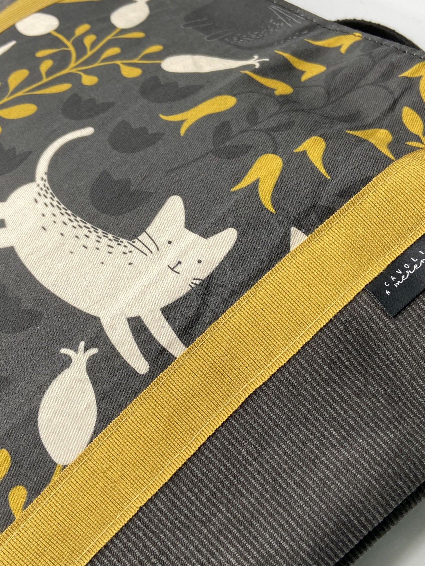 Borsa zaino Zena gattini bianchi