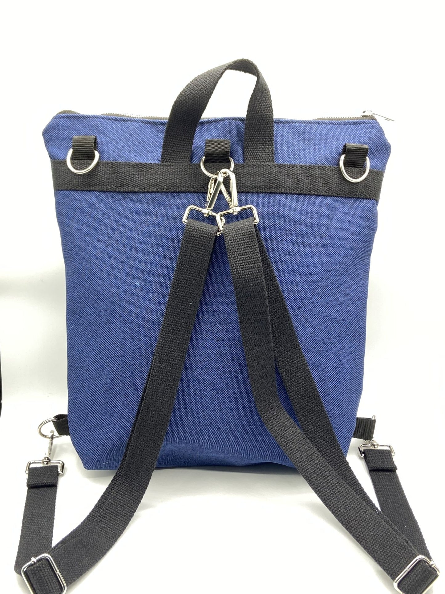 Borsa zaino Zena barchette blu
