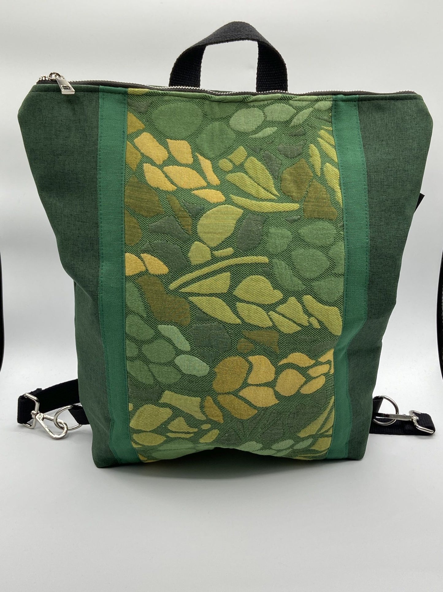 Borsa zaino Zena astratto verde