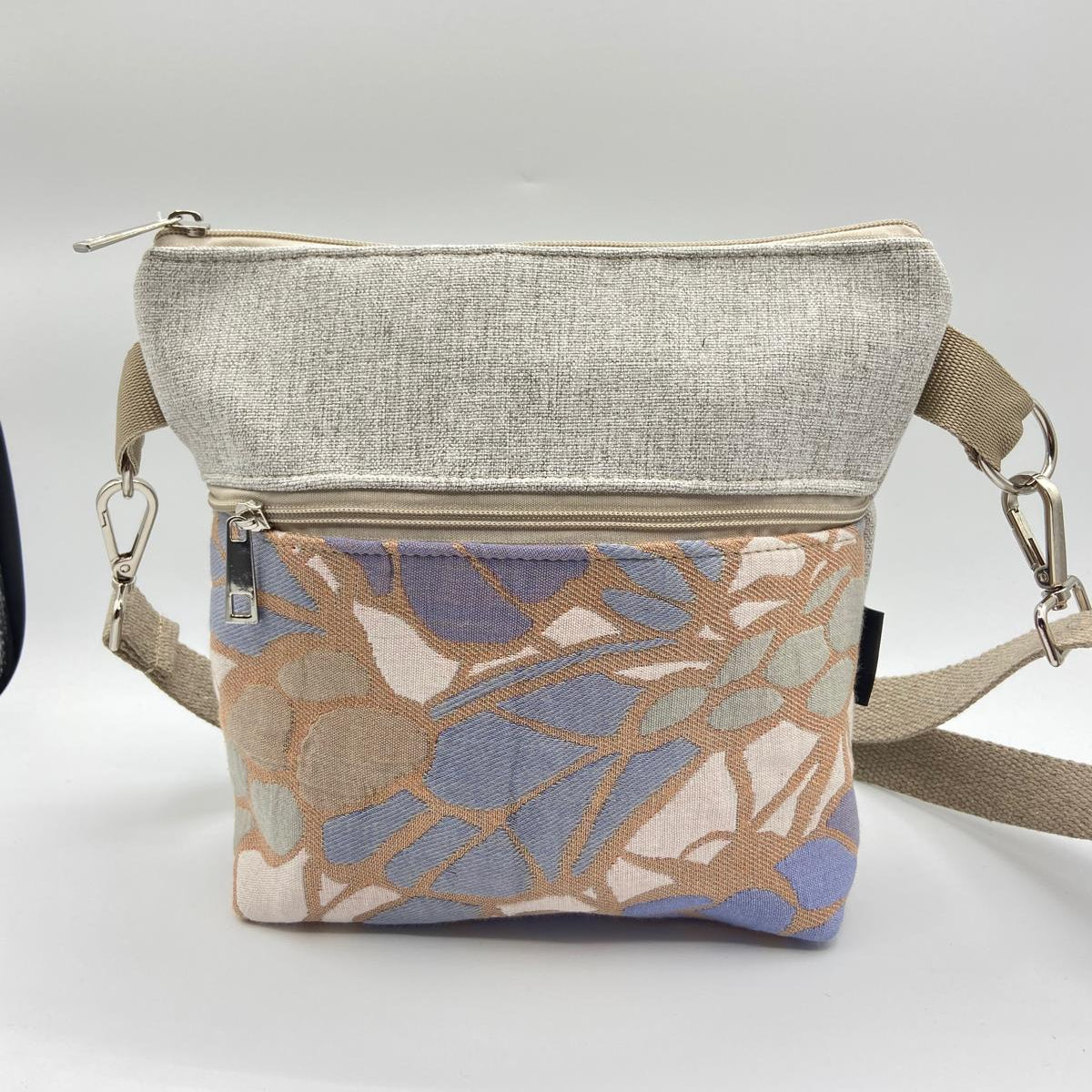Tracolla Lizzie beige astratto