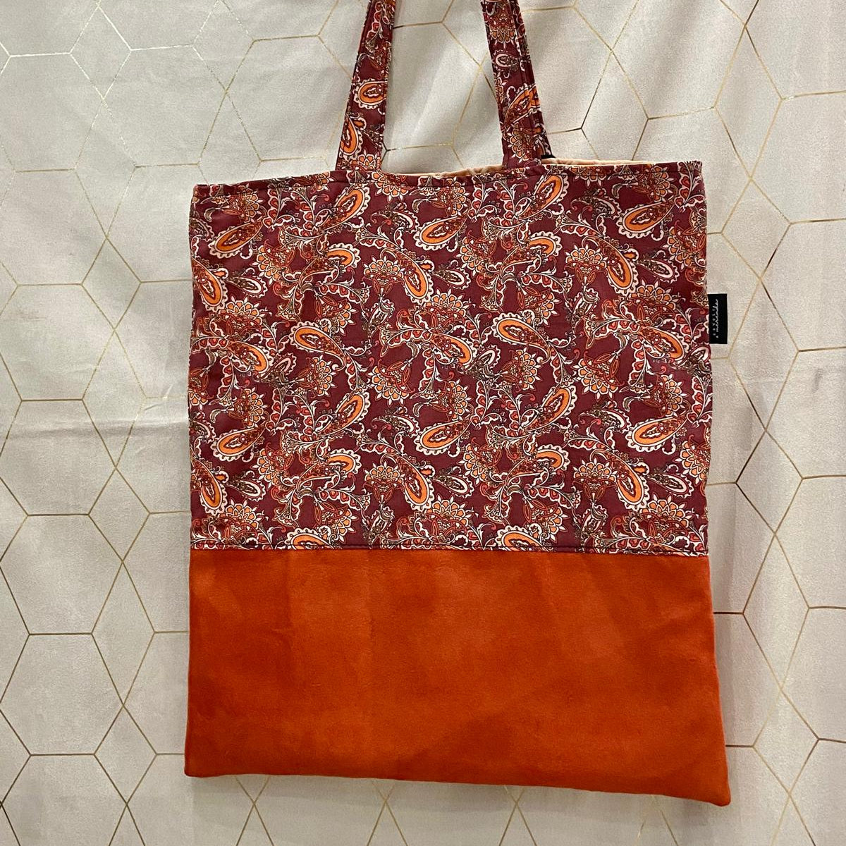 Tote Bag ruggine Paisley