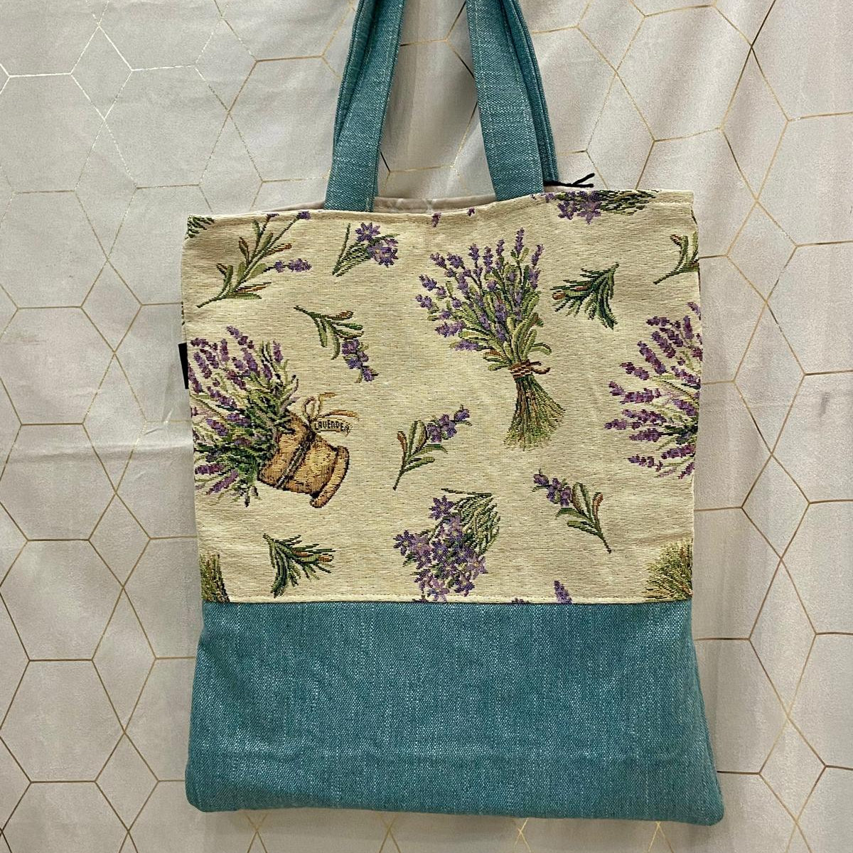 Tote Bag verde lavanda 2