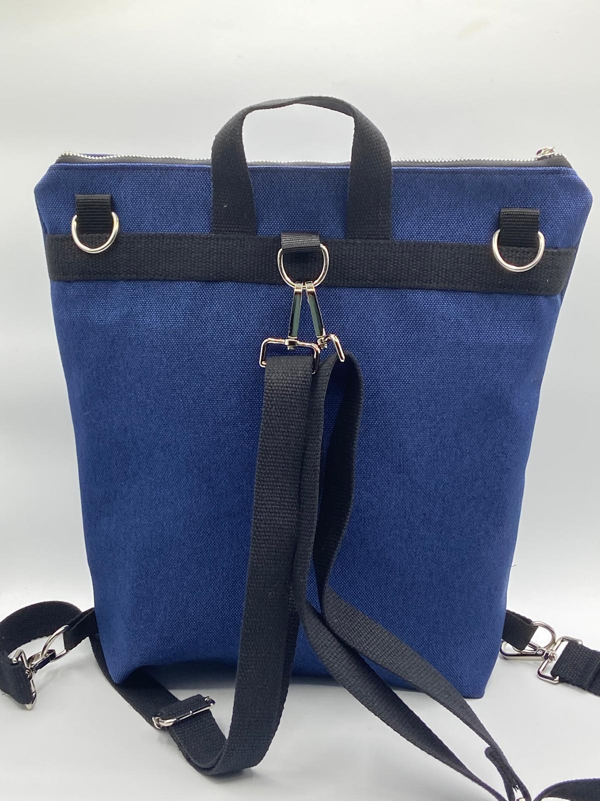 Borsa zaino Zena Blu Fiori