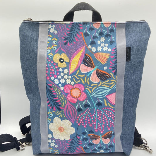 zena grigio farfale fiori