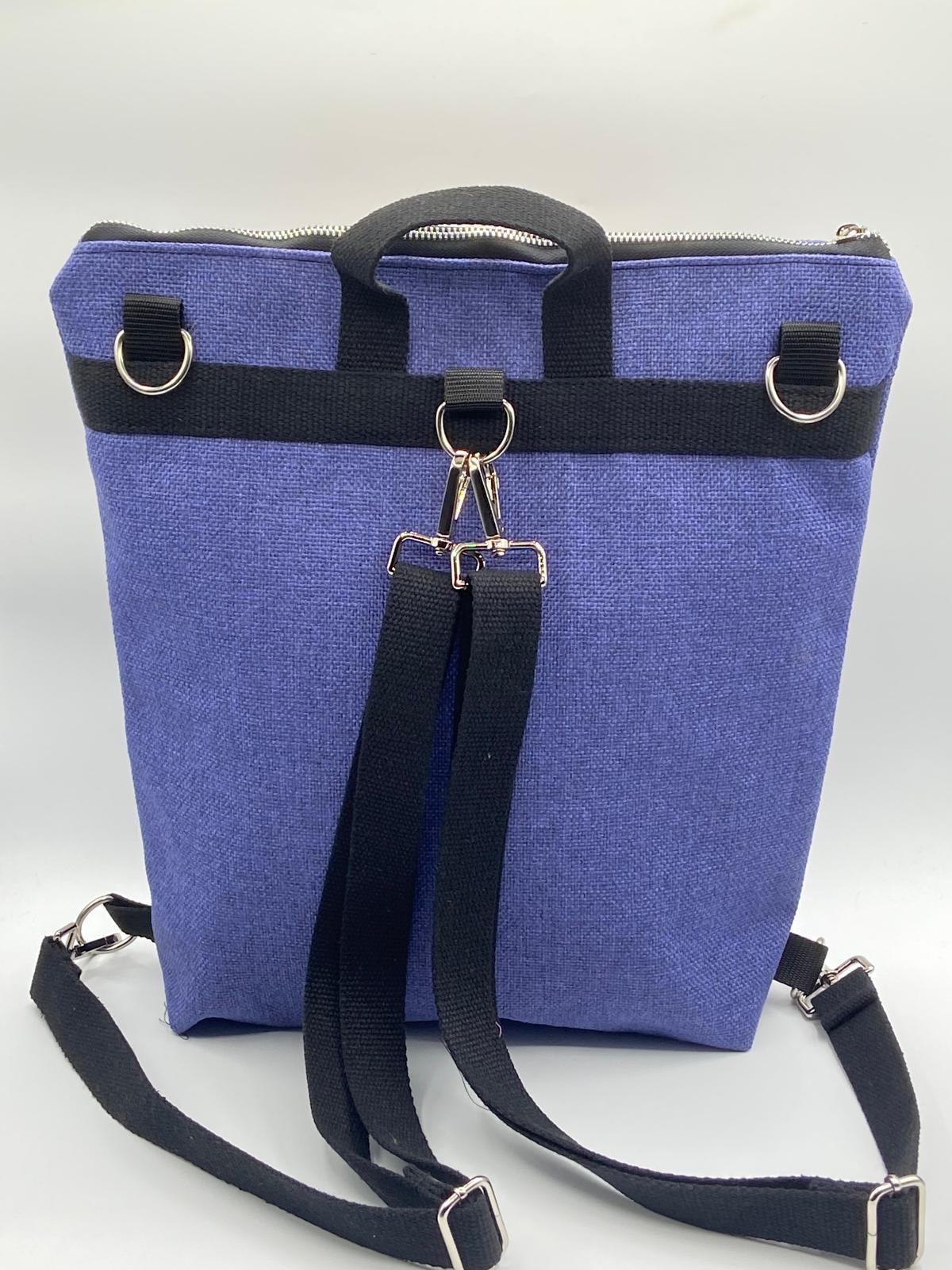 Borsa zaino Zena viola ortensie